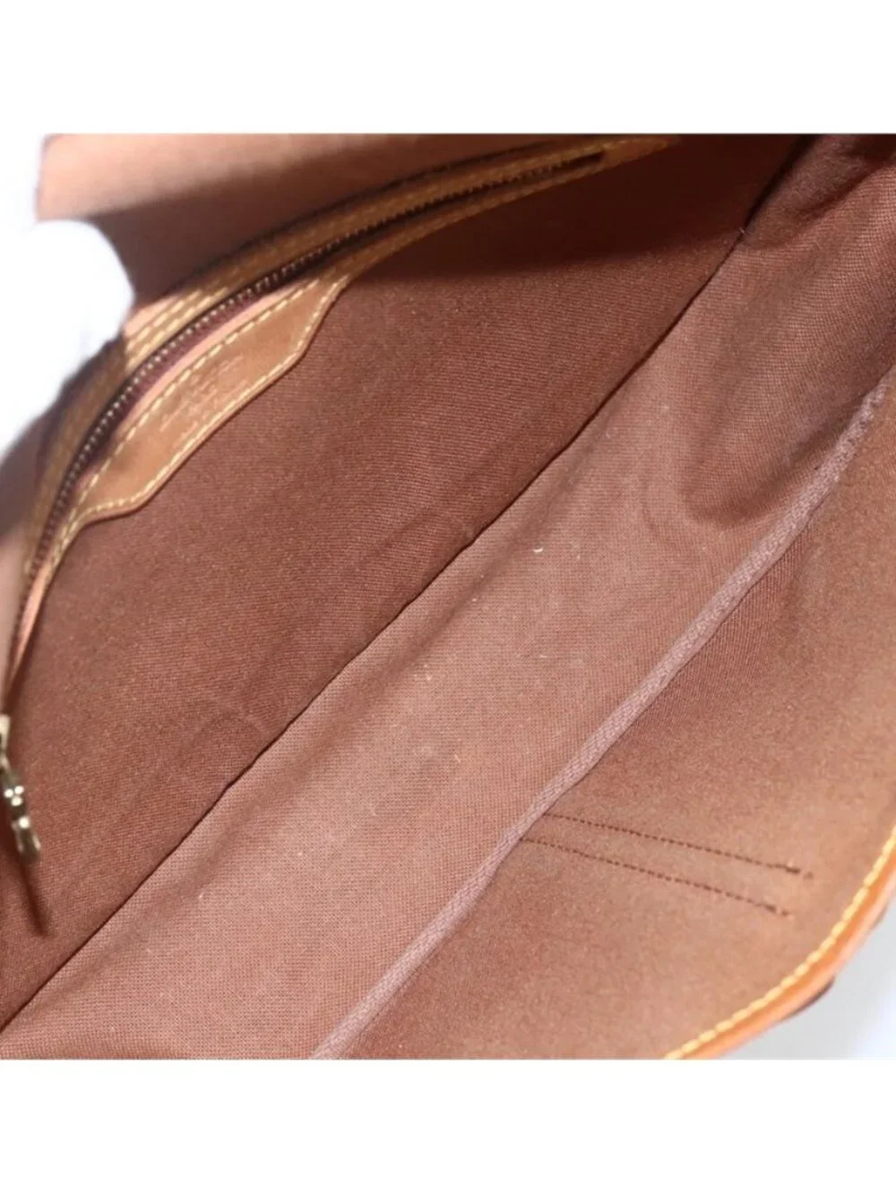 Authentic LOUIS VUITTON Monogram Gibeciere MM Shoulder Bag M42247 LV